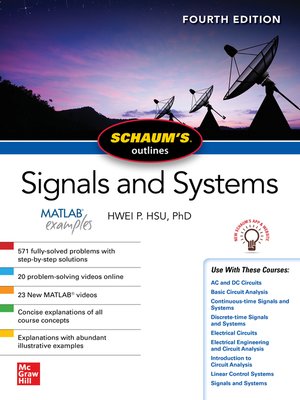 cover image of Schaum's Outline of Signals and Systems